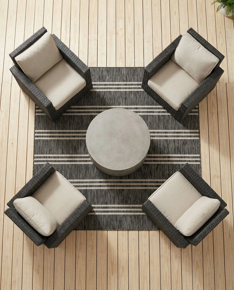 Urban Oasis Rugs Collection Area Rug -  District (Charcoal) Square Charcoal  lifestyle 22