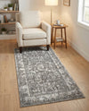 Horizon Collection Area Rug -  Zenith Rectangle Gray  lifestyle 42