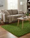 Plush Oasis Collection Area Rug - Serenity (Grass Green) Rectangle Grass Green  lifestyle 9