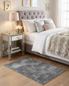Hollywood Luxe Collection Area Rug -  Beverly (Gray Silver) Rectangle Gray Silver  lifestyle 8