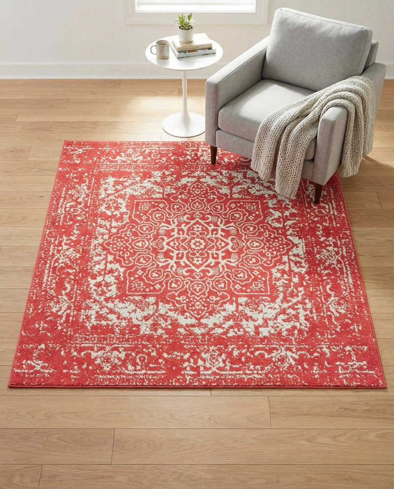 Georgetown Rugs Collection Area Rug - Dupont (Pink) Square Pink  lifestyle 68