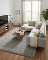 Eternal Plush Oasis Collection Area Rug -  Tranquility (Ash) Rectangle Ash  lifestyle 14