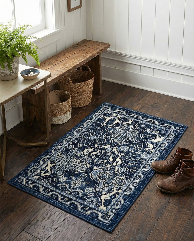 Horizon Collection Area Rug - Dawn Rectangle Blue  lifestyle 40
