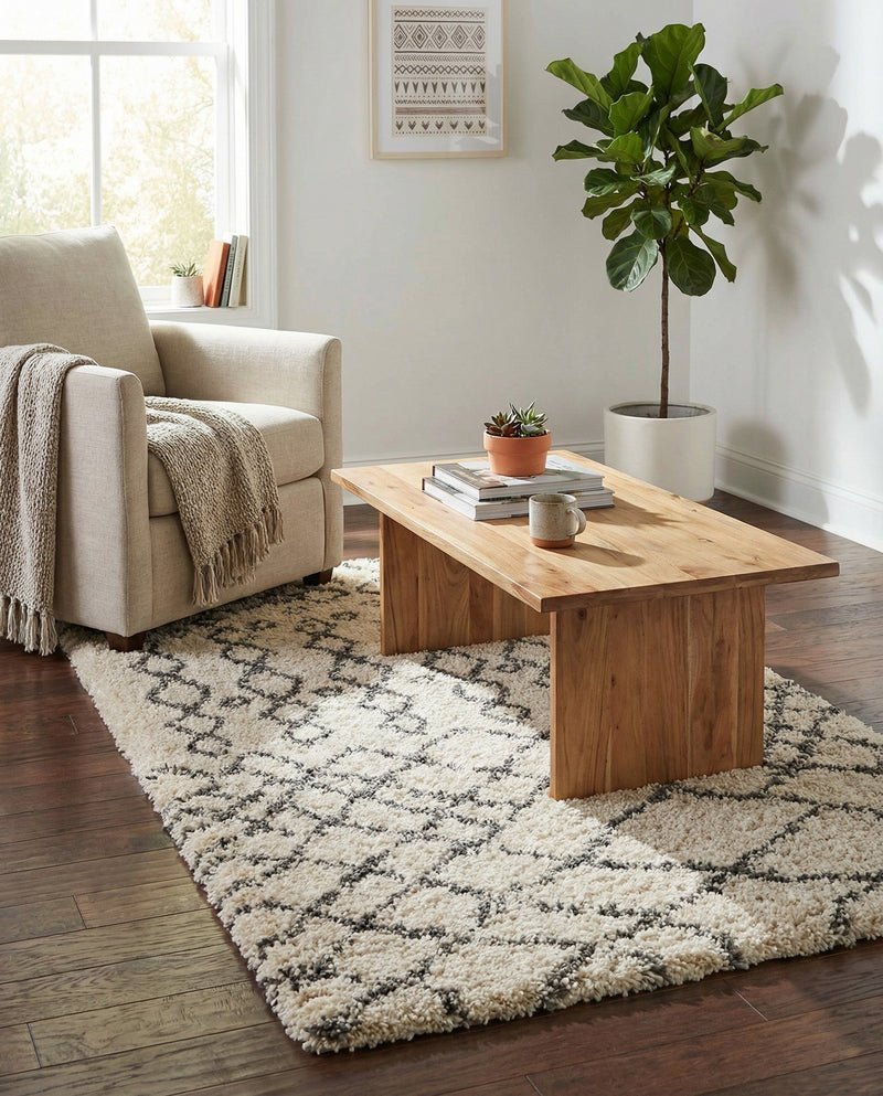 Casablanca Comfort Collection Area Rug -  Fez Rectangle Pure Ivory  lifestyle 21