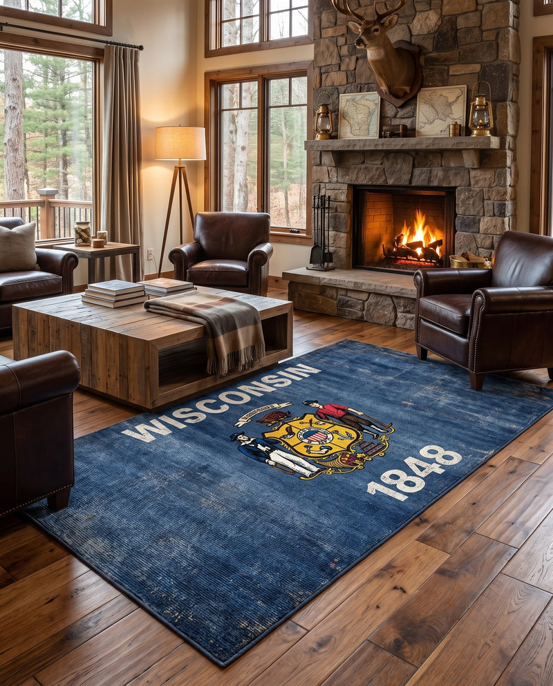 The Harbor Series Collection Area Rug -  Cape Rectangle Navy Blue  lifestyle 3