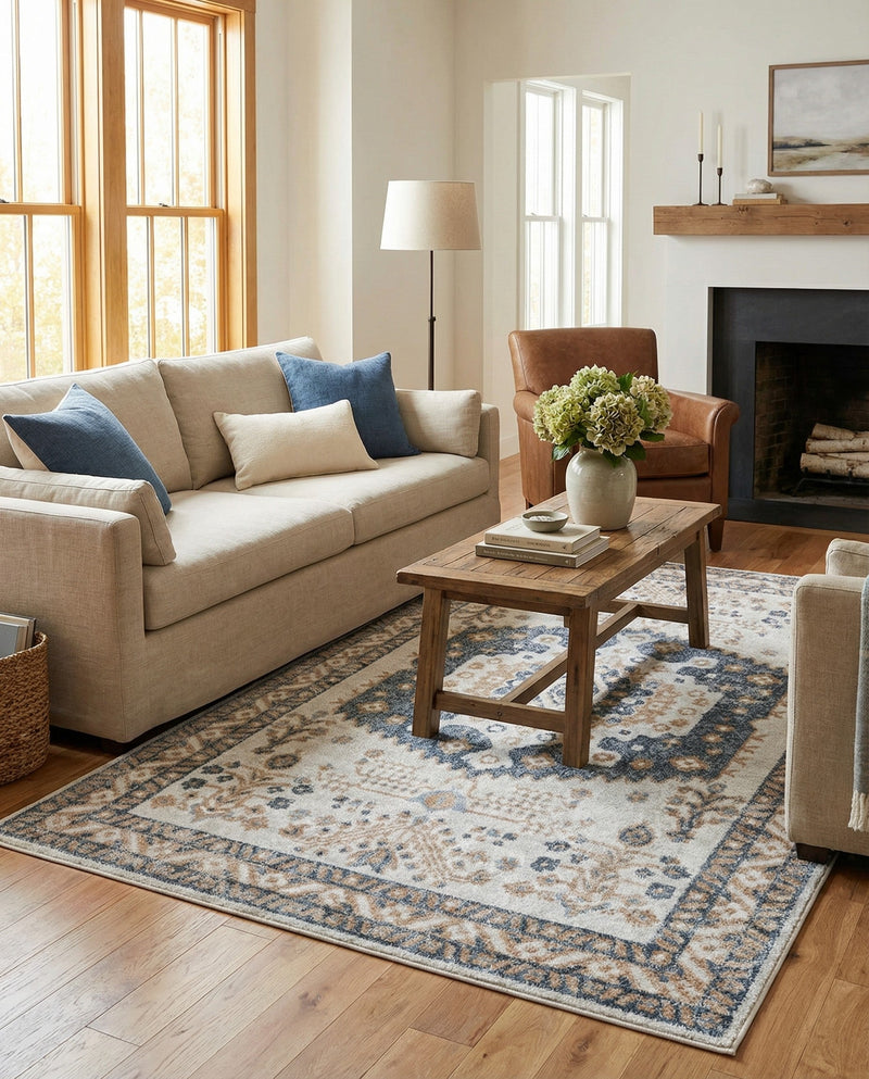 Cambridge Classics Collection Area Rug -  Pembroke (Cream) Rectangle Cream  lifestyle 21