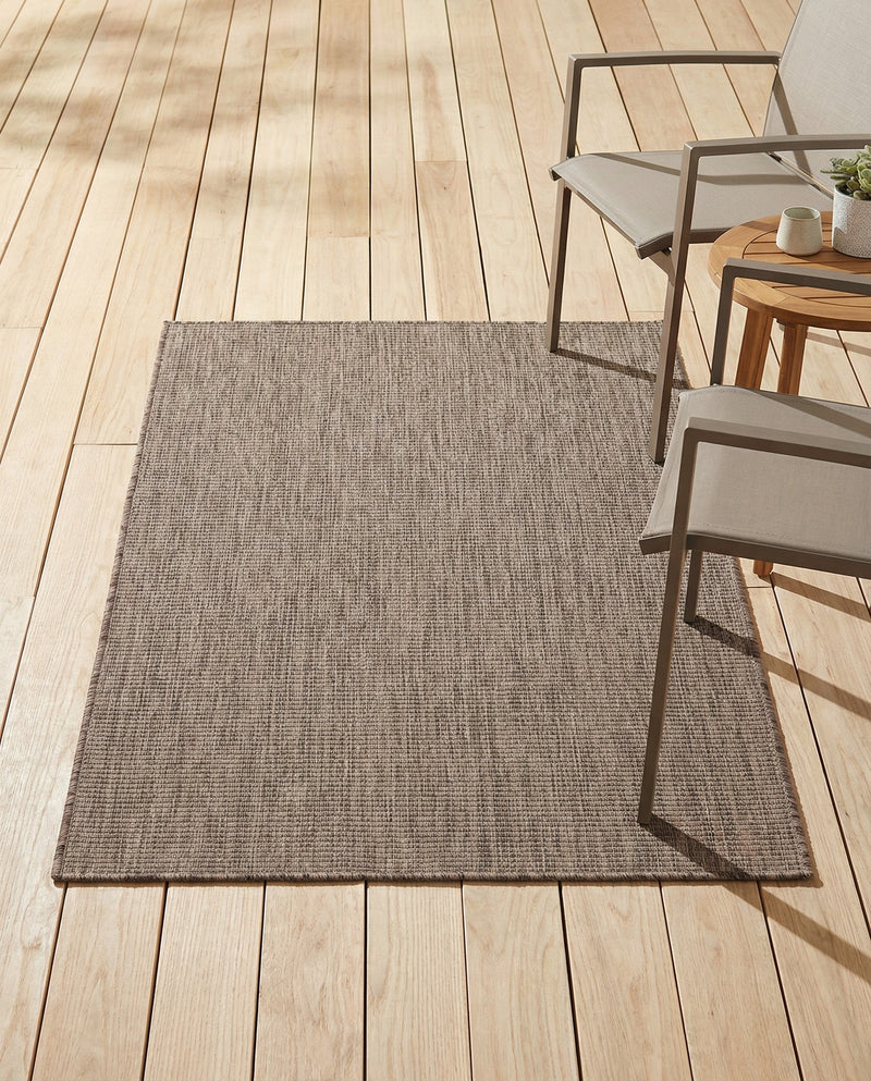 Seaside Serenity Collection Area Rug - Veranda (Light Brown) Rectangle Light Brown  lifestyle 39