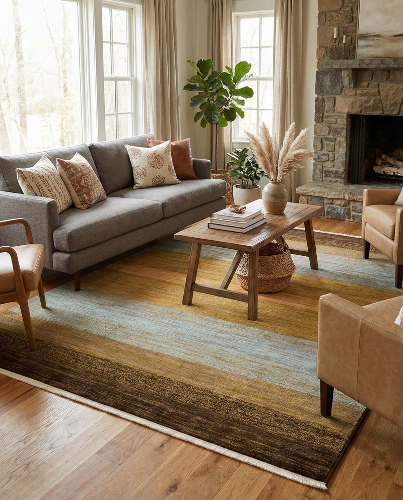 Zagros Oasis Collection Area Rug -  Mehran Rectangle Multi  lifestyle 18