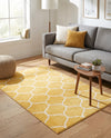 Trellis Mosaic Collection Area Rug -  Pergolatown (Yellow) Rectangle Yellow  lifestyle 21