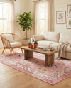 Copenhagen Comfort Collection Area Rug -  Sønderborg Rectangle Rose  lifestyle 12