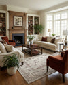 Horizon Collection Area Rug -  Meridian Rectangle Ivory  lifestyle 28