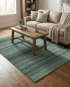 Jewel Oasis Collection Area Rug - Sapphire (Green) Rectangle Green  lifestyle 16
