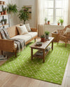 Marrakech Lattice Collection Area Rug - Medina (Green) Rectangle Green  lifestyle 11