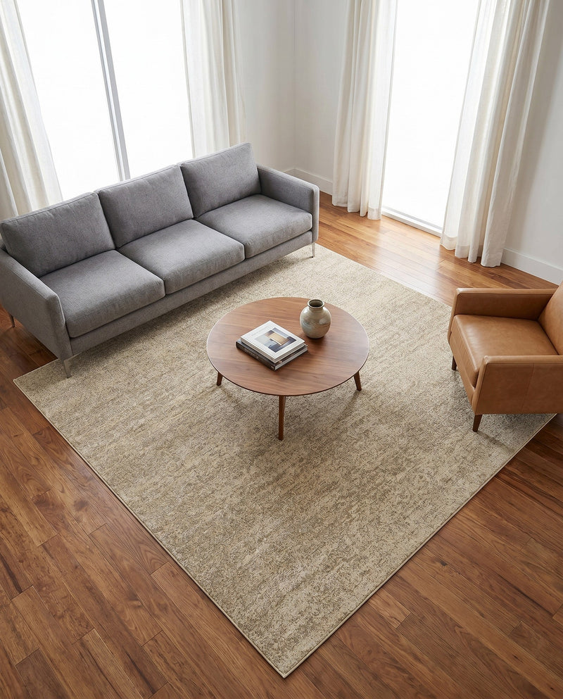 Studio Haven Collection Area Rug -  Gallery (Bone Beige) Square Bone Beige  lifestyle 62