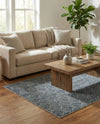 Geo Garden Lattice Collection Area Rug -  Casablanca Rectangle Harbor Blue  lifestyle 42