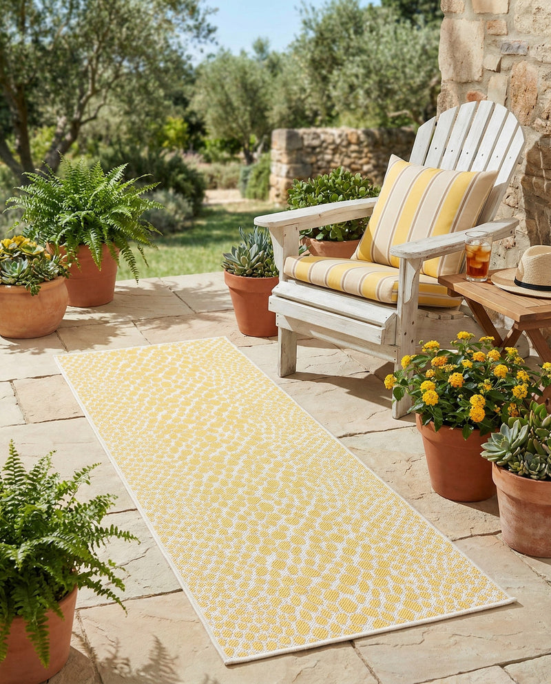 Urban Oasis Rugs Collection Area Rug -  Terrace (Yellow Ivory) Runner Yellow Ivory  lifestyle 33