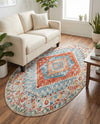 Arcadia Rugs Collection Area Rug -  Xanadu Oval Salmon  lifestyle 72