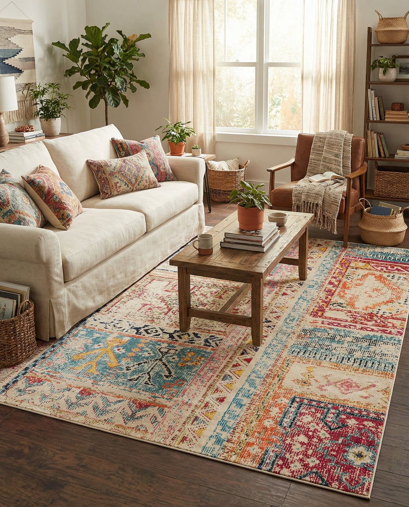 Sierra Collection Area Rug -  Tahoe Rectangle Multi  lifestyle 19