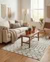 Marrakech Lattice Collection Area Rug - Medina (Ivory) Rectangle Ivory  lifestyle 16