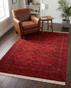 Samarkand Elegance Collection Area Rug -  Samanid Rectangle Red  lifestyle 17