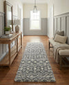 Berber Lattice Shag Collection Area Rug - Atlas (Gray) Runner Gray  lifestyle 38