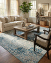 Coastal Haven Collection Area Rug - Seabreeze (Navy Blue) Rectangle Navy Blue  lifestyle 5
