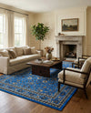 Isfahan Elegance Collection Area Rug - Naghsh-e Jahan (Dark Blue) Rectangle Dark Blue  lifestyle 17