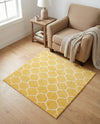 Trellis Mosaic Collection Area Rug -  Pergolatown (Yellow) Square Yellow  lifestyle 61