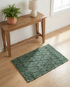 Savannah Weave Collection Area Rug - Serengeti Rectangle Hunter Green  lifestyle 11