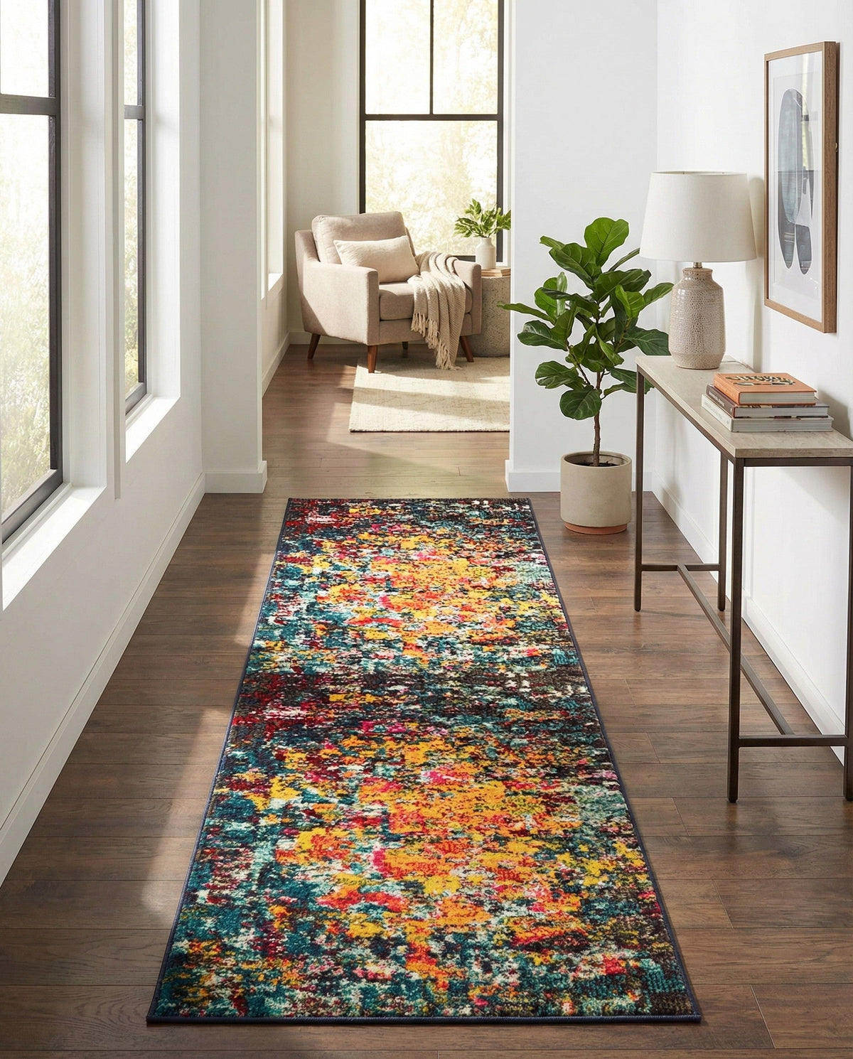 Marrakesh Elegance Collection Area Rug -  Larache Runner Multi  lifestyle 34