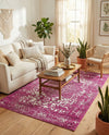Georgetown Rugs Collection Area Rug - Dupont (Purple) Rectangle Purple  lifestyle 14