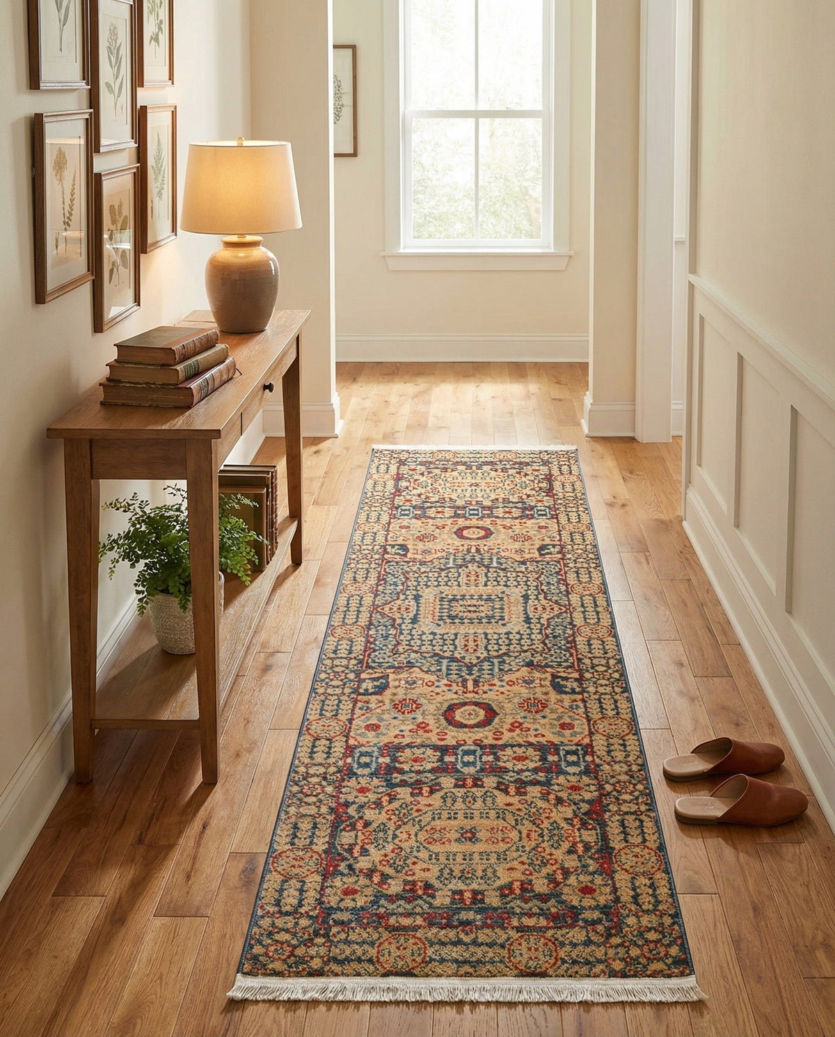 Ottoman Elegance Collection Area Rug - Sultan Runner Blue  lifestyle 191