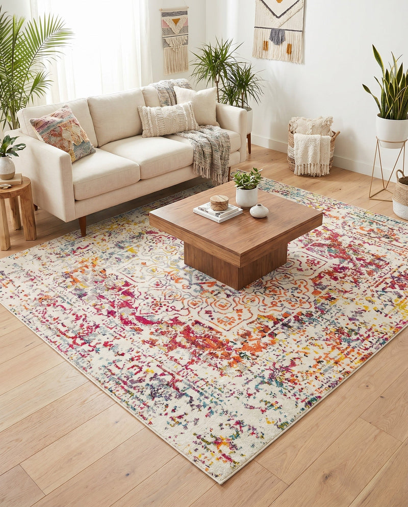 Georgetown Rugs Collection Area Rug - Dupont (Light Multi) Square Light Multi  lifestyle 69