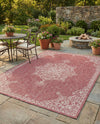 Patio Heritage Collection Area Rug -  Charleston (Rust Red) Rectangle Rust Red  lifestyle 6