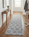Trellis Mosaic Collection Area Rug -  Pergolatown (Light Gray) Runner Light Gray  lifestyle 55