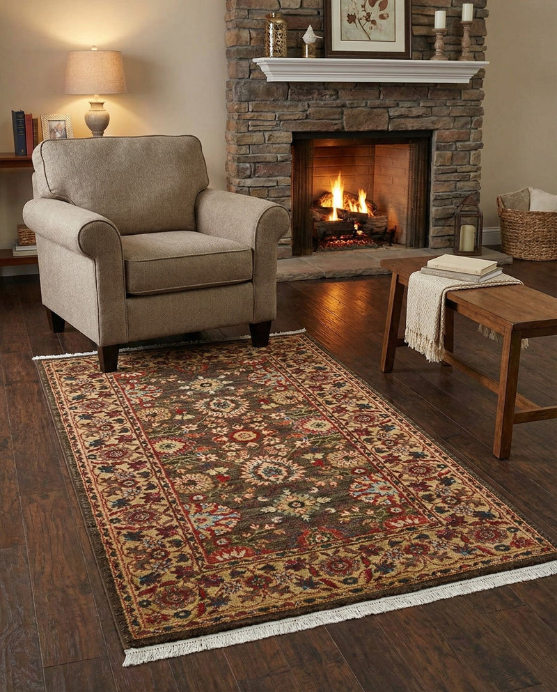 Chelsea Elegance Collection Area Rug -  Osterley Rectangle Light Brown  lifestyle 36