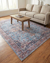 Zahara Oasis Collection Area Rug -  Casablanca Rectangle Blue  lifestyle 17