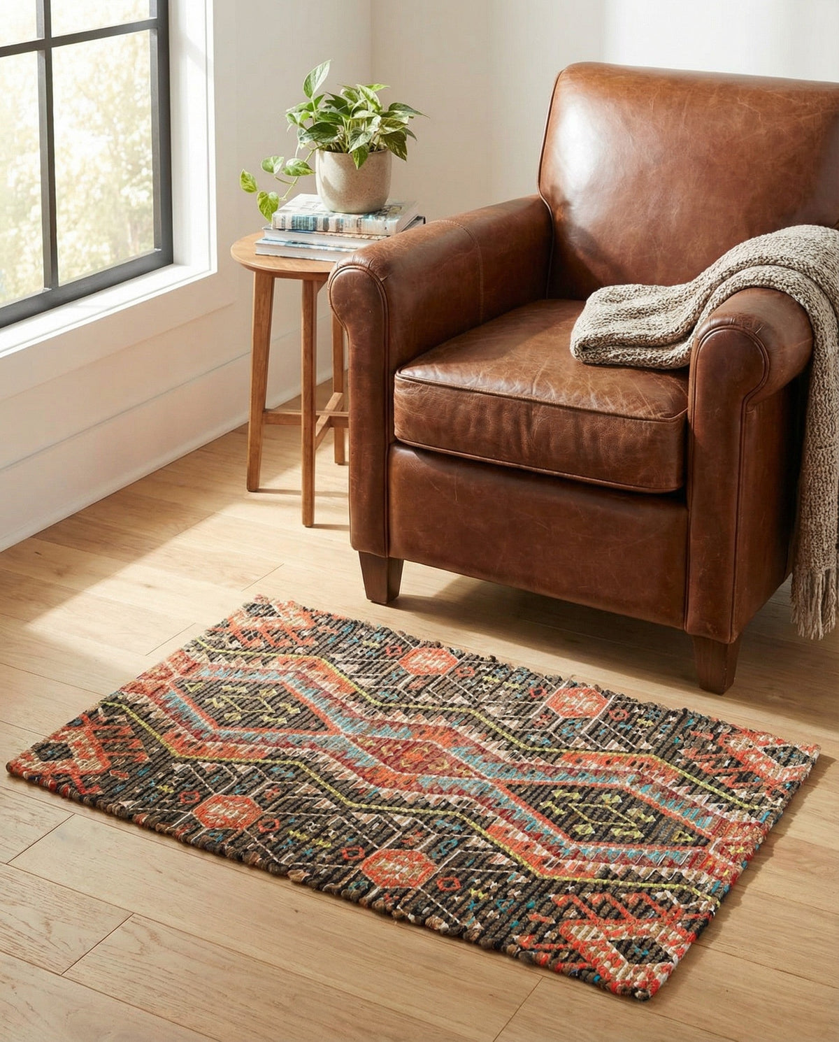 Savannah Threads Collection Area Rug - Yosemite Rectangle Multi  lifestyle 18