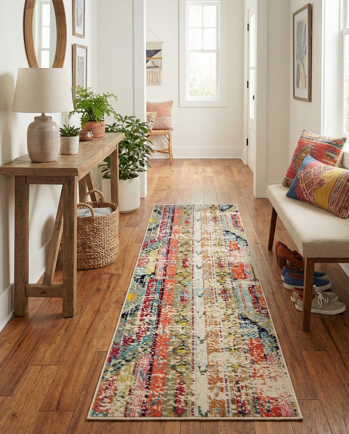 Sedona Vista Collection Area Rug -  Cholla Runner Multi  lifestyle 119