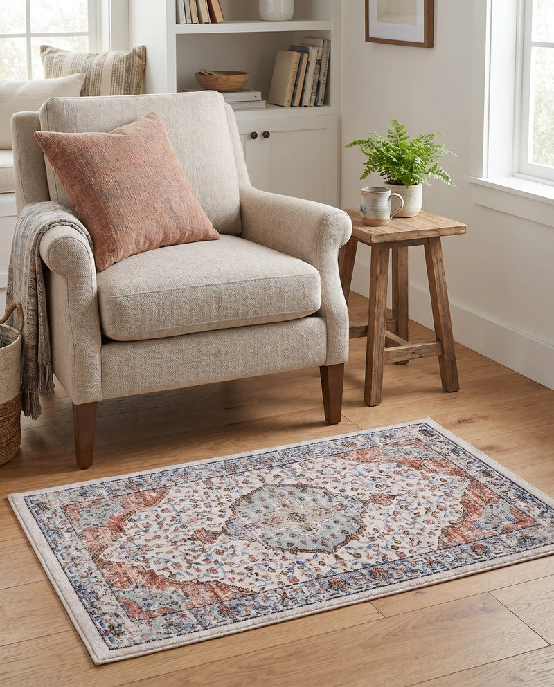 Mykonos Manor Collection Area Rug - Delos Rectangle Ivory  lifestyle 47