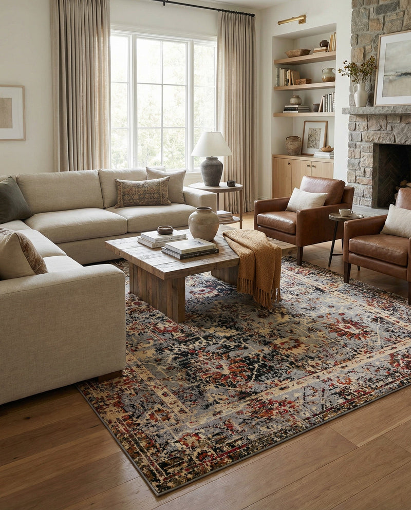 Neptune Elegance Collection Area Rug -  Galatea (Blue) Rectangle Blue  lifestyle 16