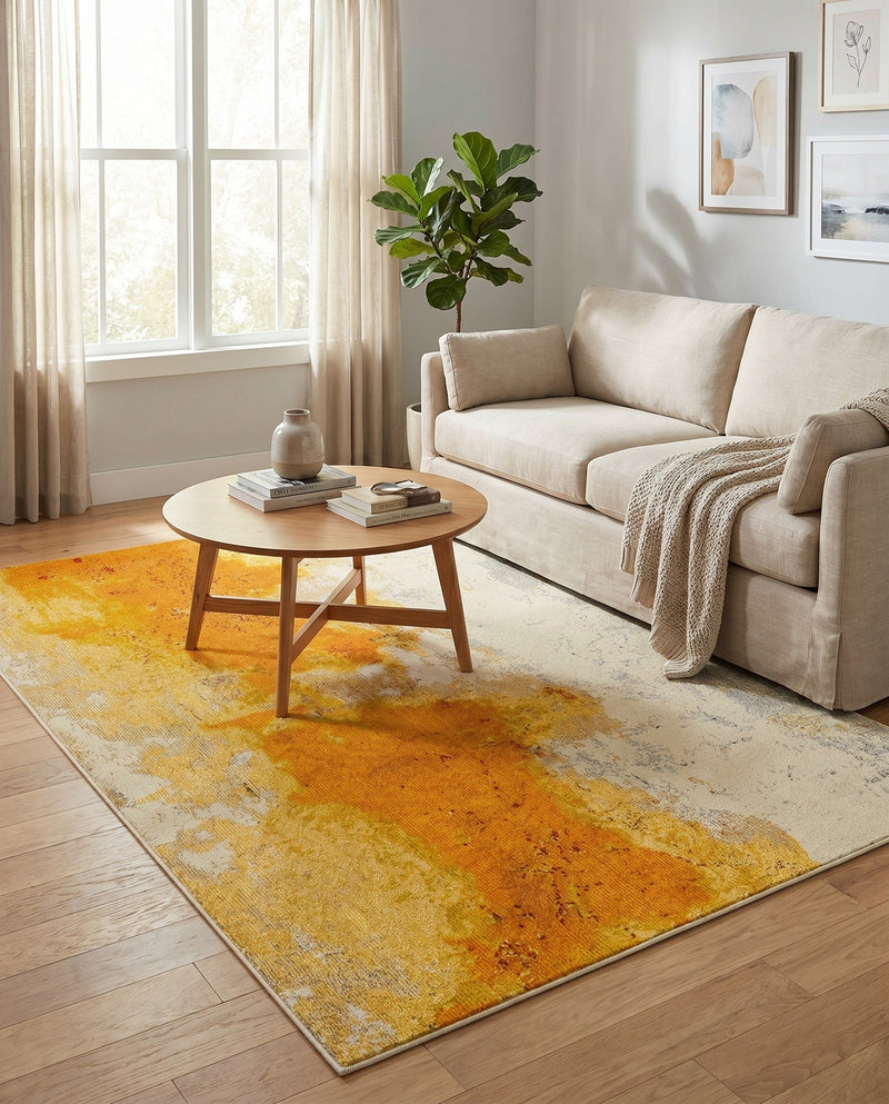 Marrakesh Elegance Collection Area Rug -  Tarfaya Rectangle Yellow  lifestyle 15
