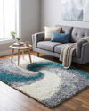 Cozy Haven Shag Collection Area Rug -  Oasis Rectangle Turquoise  lifestyle 21