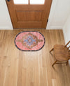 Heritage Elegance Collection Area Rug -  Winterthur (Pink) Oval Pink  lifestyle 38