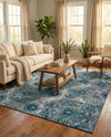 Riviera Elegance Collection Area Rug -  Monaco (Blue) Rectangle Blue  lifestyle 21