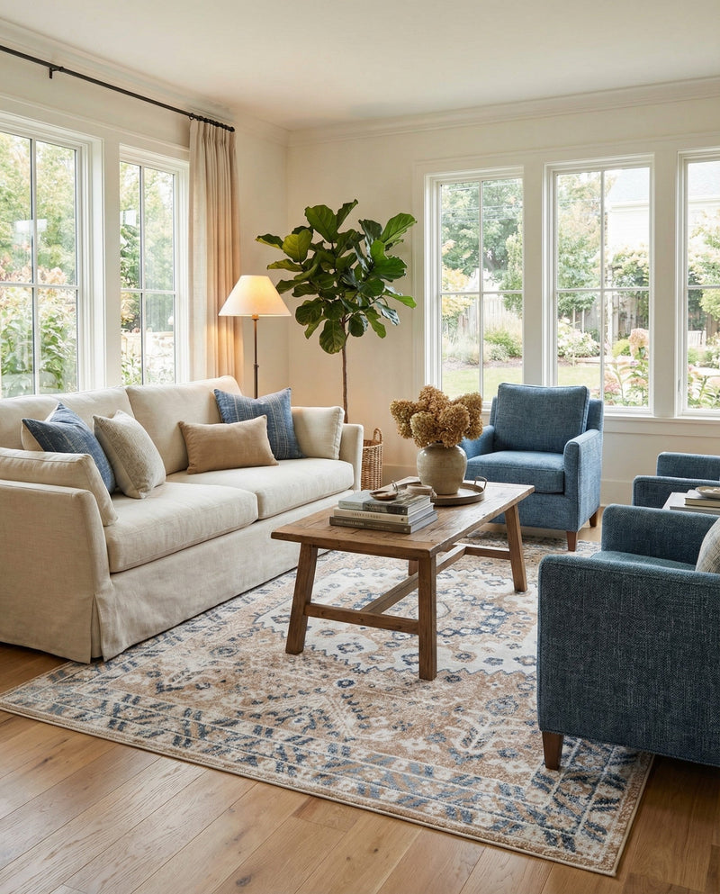 Cambridge Classics Collection Area Rug -  Pembroke (Beige) Rectangle Beige  lifestyle 11