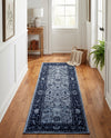 Horizon Collection Area Rug -  Apex (Blue) Runner Blue  lifestyle 37