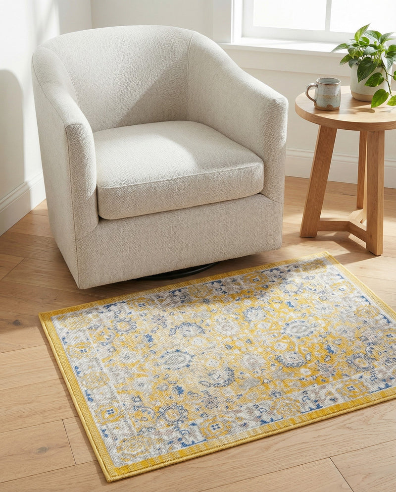 Savannah Series Collection Area Rug -  Beaufort Rectangle Tuscan Yellow  lifestyle 25