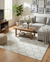 Trellis Mosaic Collection Area Rug -  Pergolatown (Ivory) Rectangle Ivory  lifestyle 7