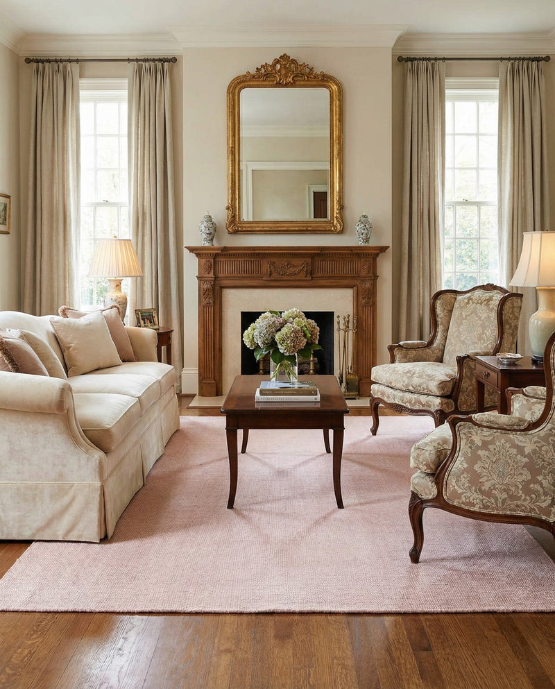 Berkshire Estate Collection Area Rug - Windsor (English Rose) Rectangle English Rose  lifestyle 31